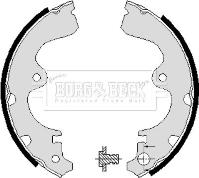 BORG & BECK Комплект тормозных колодок BBS6088